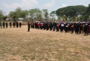 TNI Berikan Pembekalan LDKS Ratusan Siswa SMK Pancasila 4 Baturetno