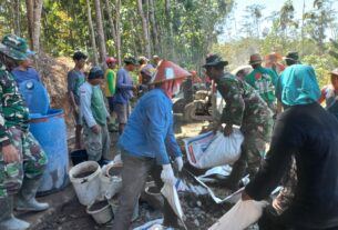 Terus Kebut, Satgas TMMD bantengan Optimis Selesai Tepat Waktu