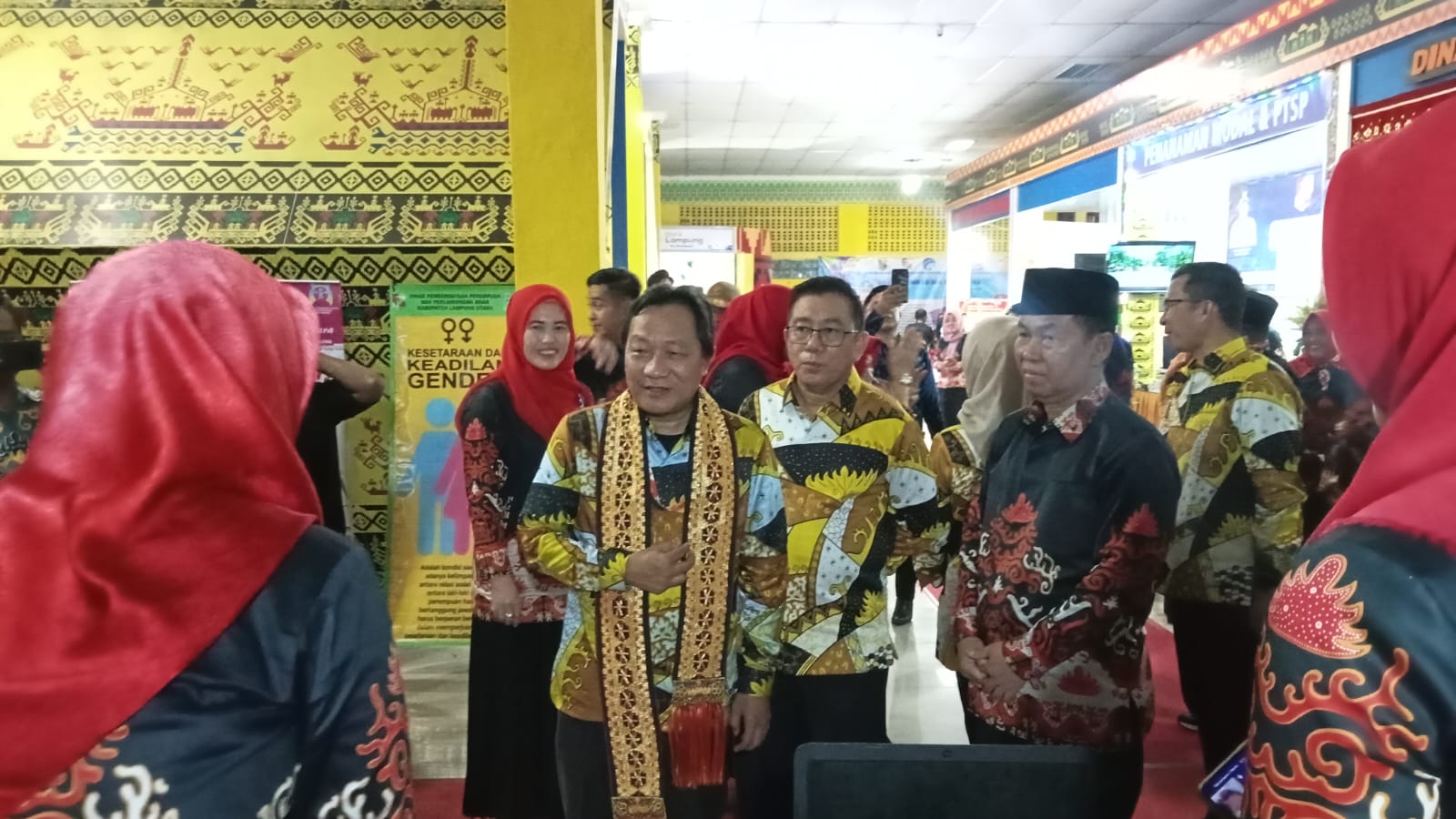 Anjungan Pemkab Lampura dapatkan Apresiasi dari Asisten ll Pemprov Lampung
