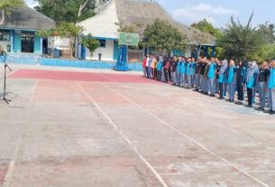 Anggota Koramil Bentuk Mental Dan Karakter Siswa SMKN 1 Giritontro, Ini Tujuannya