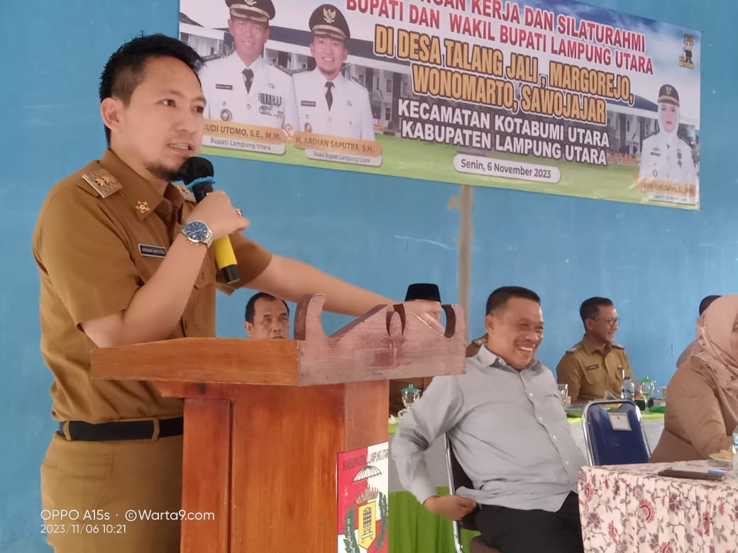 Ardian Saputra Kunker di 8 Desa Kecamatan Kotabumi Utara