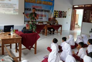 Babinsa Jambeyan Sosialisasikan Cegah Bullying Pada Anak