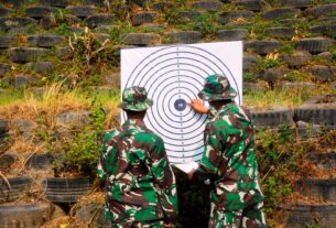 Latihan Menembak, Asah Kemampuan Anggota Kodim Boyolali