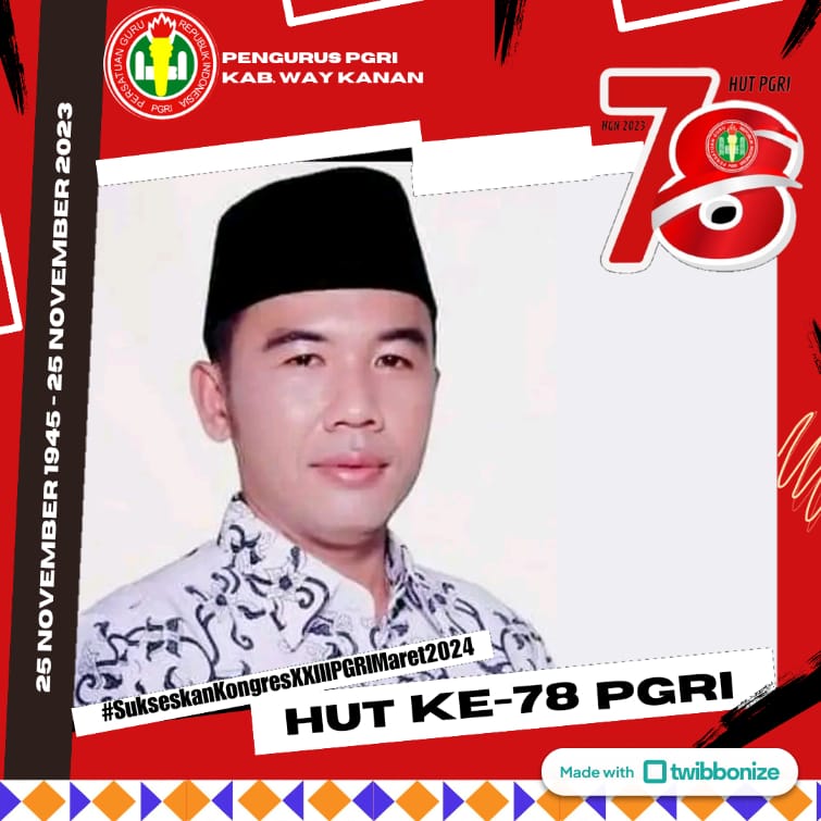 PB PGRI Berikan Penghargaan Nasional Anugrah Dwija Praja Nugraha Untuk Bupati Way Kanan