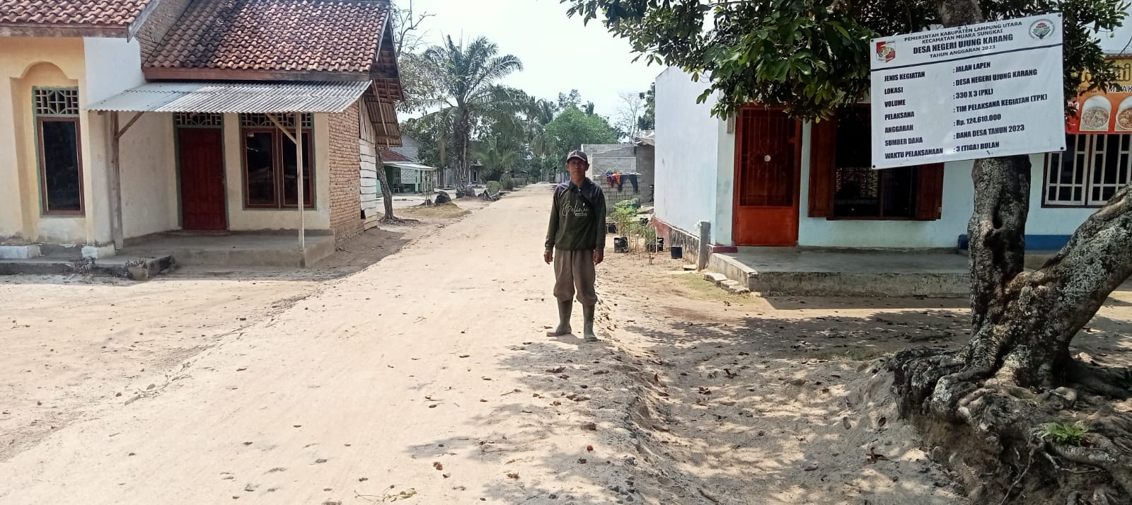 Pembangunan di Desa Negeri Ujung Karang selesai di laksanakan