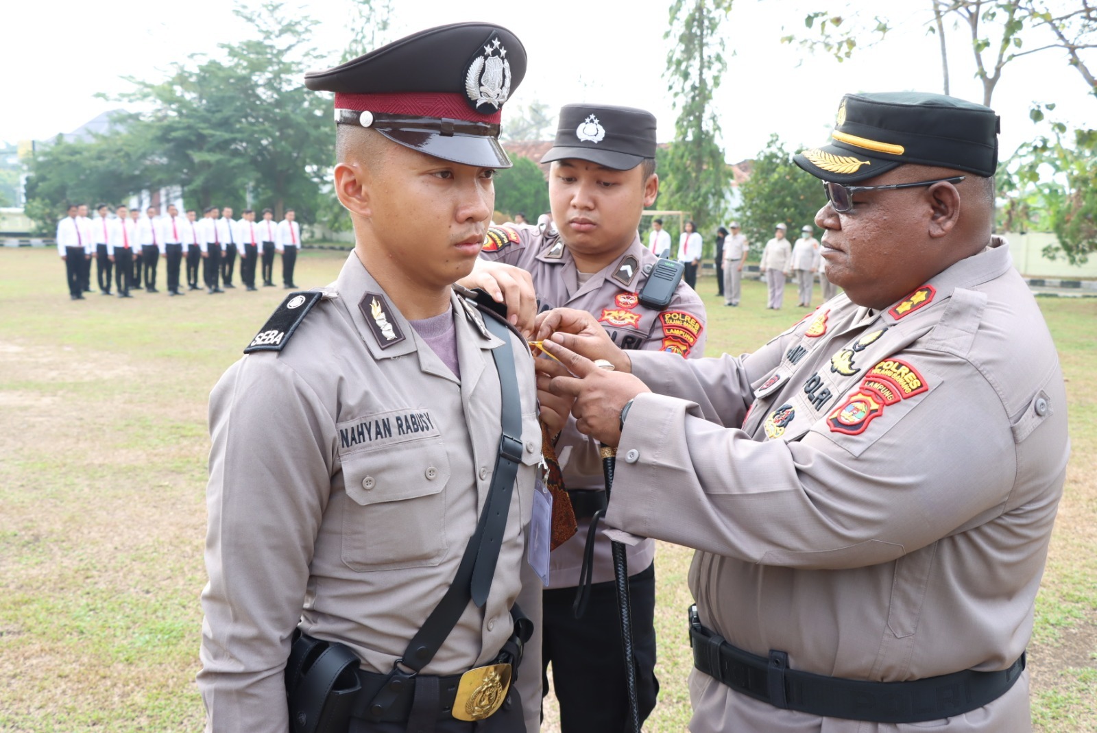 Pesan Kapolres Tulang Bawang Pada Upacara Pembukaan Latja Siswa Diktukba Polri Gelombang II TA 2023