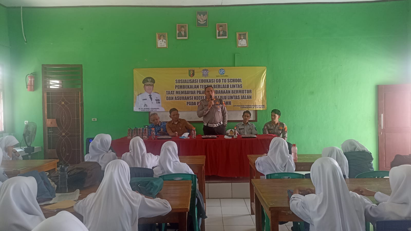 Police Goes To School, Satlantas Polres Way Kanan Binluh di SMAN 1 Blambangan Umpu