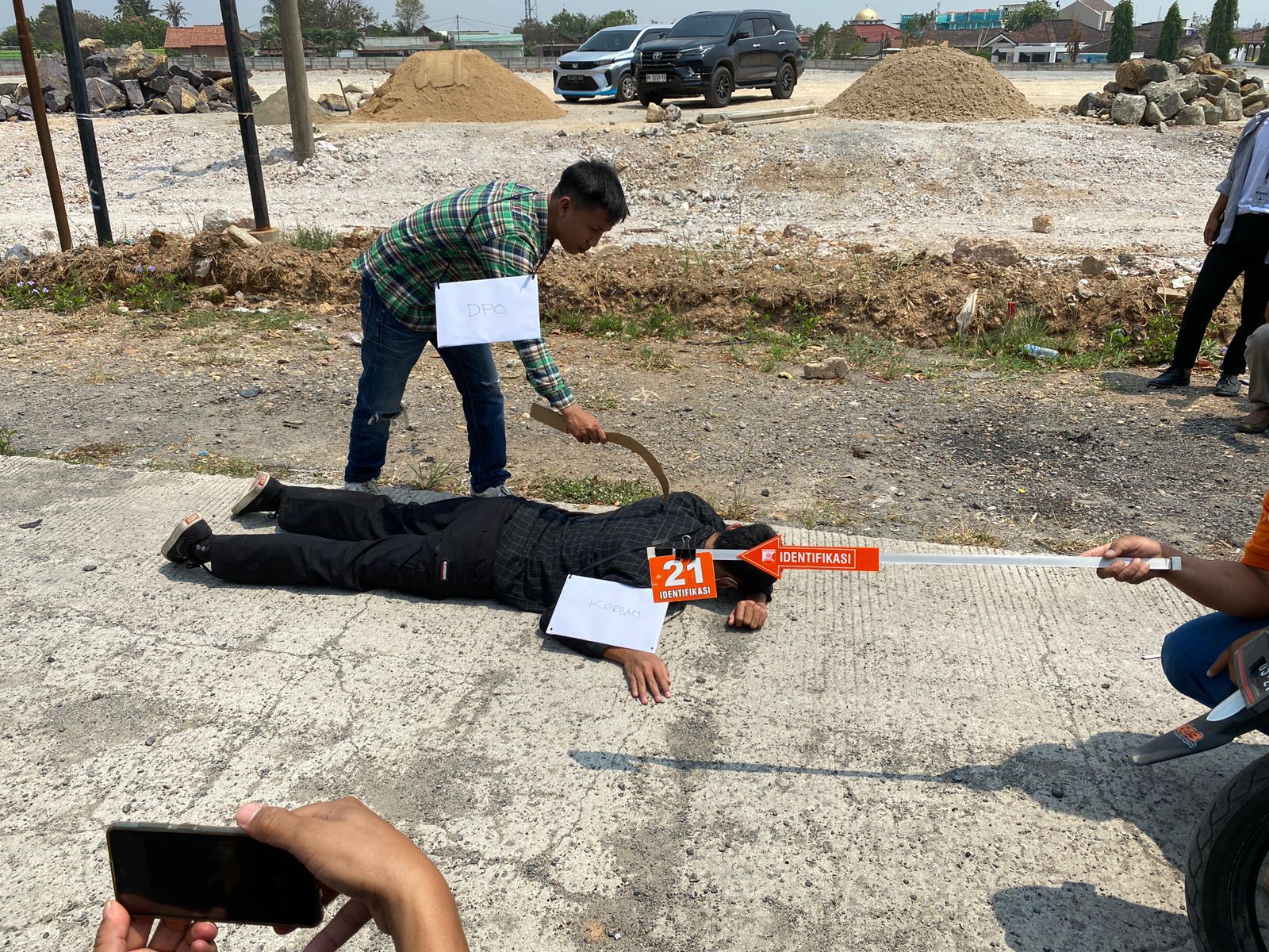 Polisi Gelar Rekonstruksi Kasus Tawuran Yang Tewaskan Pelajar di Bandar Lampung