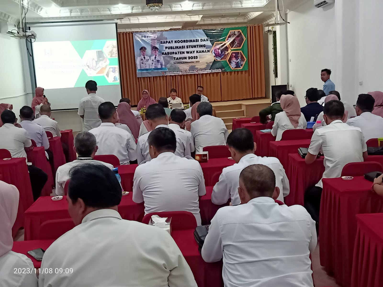 Sekdakab Way Kanan Hadiri publikasi stunting Kabupaten Waykanan tahun 2023