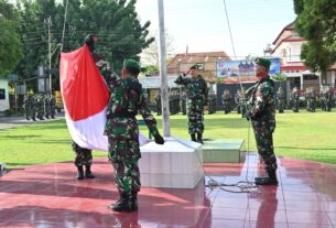 Upacara Bendera Hari Kesadaran Nasional Kodim 0726/Sukoharjo, Prajurit TNI tetap Jaga Netralitas