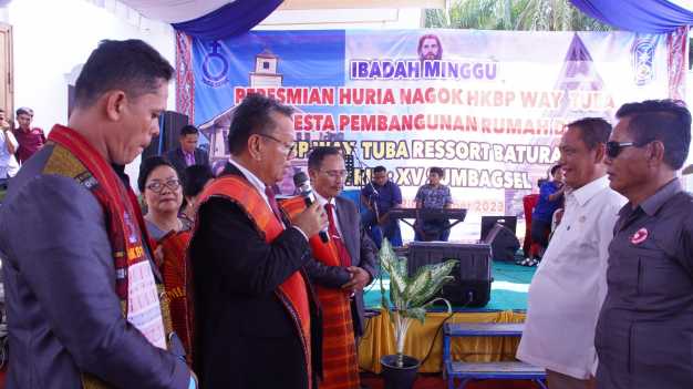 Wabup Ali Rahman Hadiri Peresmian Gereja dan Rumah HKBP Way Tuba Tahun 2023