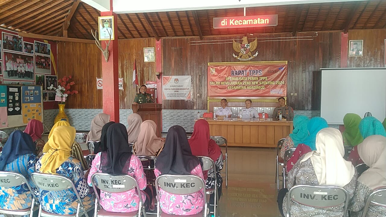 Wujudkan Zero Stunting, Danramil 03/Ngadirojo Hadir Dalam Rapat TPPS