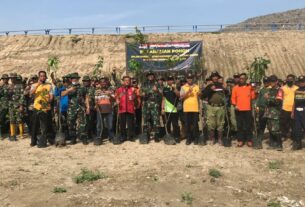Antisipasi Bencana Banjir Dan Tanah Longsor, Kodim 0735/Surakarta Gelar Karya Bakti Penanaman Pohon di TPA Putri Cempo