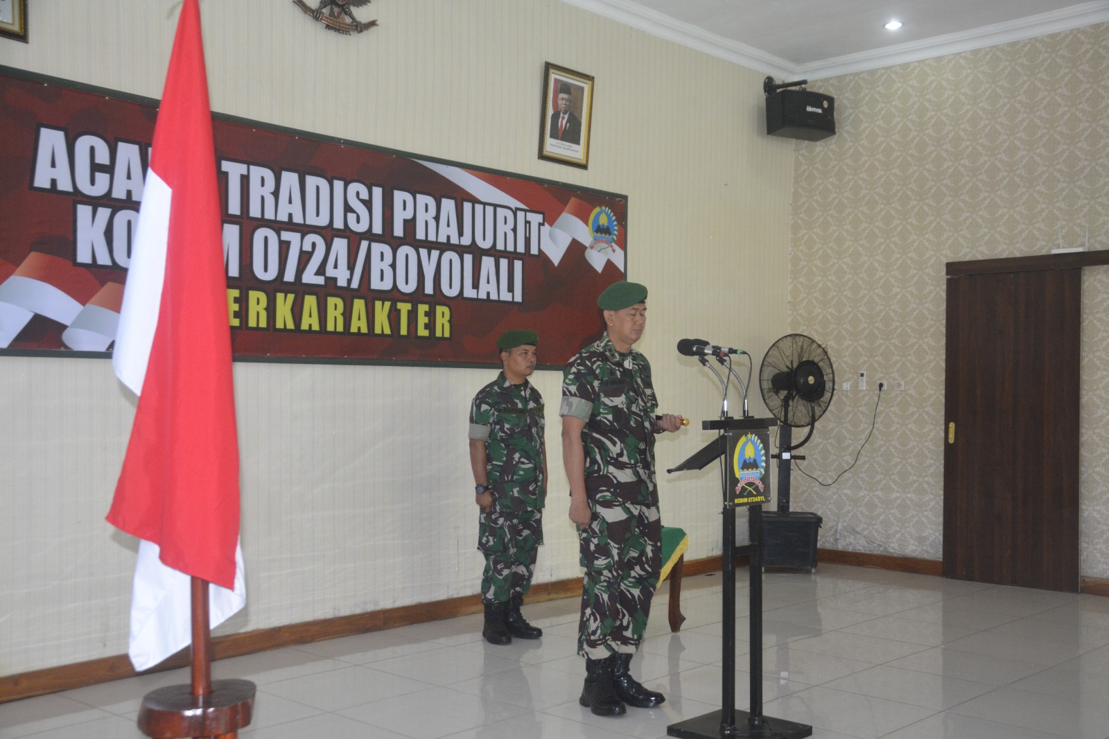 Dandim 0724/Boyolali Pimpin Korps Raport Pindah Satuan Perwira Kodim