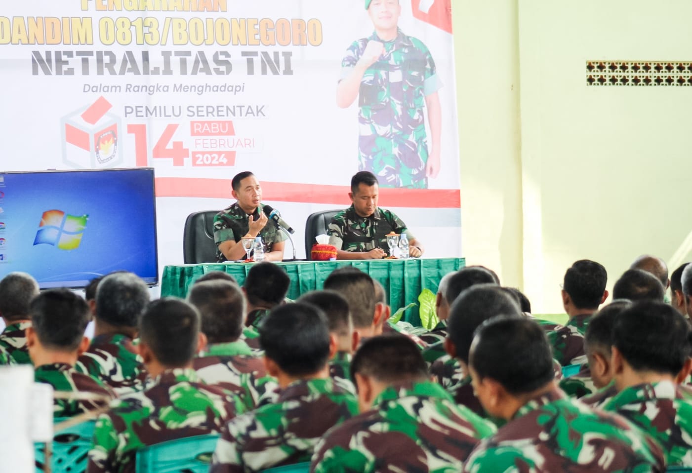Dandim Bojonegoro tegaskan, TNI Jaga Netralitas Pada Pemilu