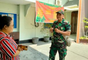 Jelang Nataru Bati Bakti TNI Tingkatkan Patroli & Sambangi Gereja