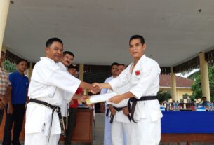Karate Budokai Lampung jalin silaturahmi dengan Karate -LA Jaya Raya Club