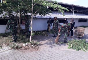 Karya Bakti TNI, Kodim Boyolali Sasar Pasar Pengging dan Dukuh Gatak