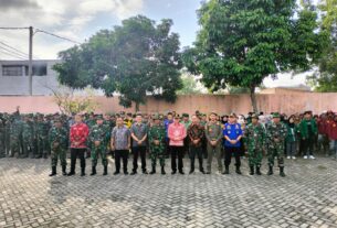 Karya Bhakti TNI Kodim 0410/KBL Wujudkan Lingkungan Bersih Serta Terbebas dari Banjir