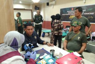 Kodim 0735/Surakarta Gelar Donor Darah Dalam Rangka Hari Juang TNI AD Ke-78 Tahun 2023