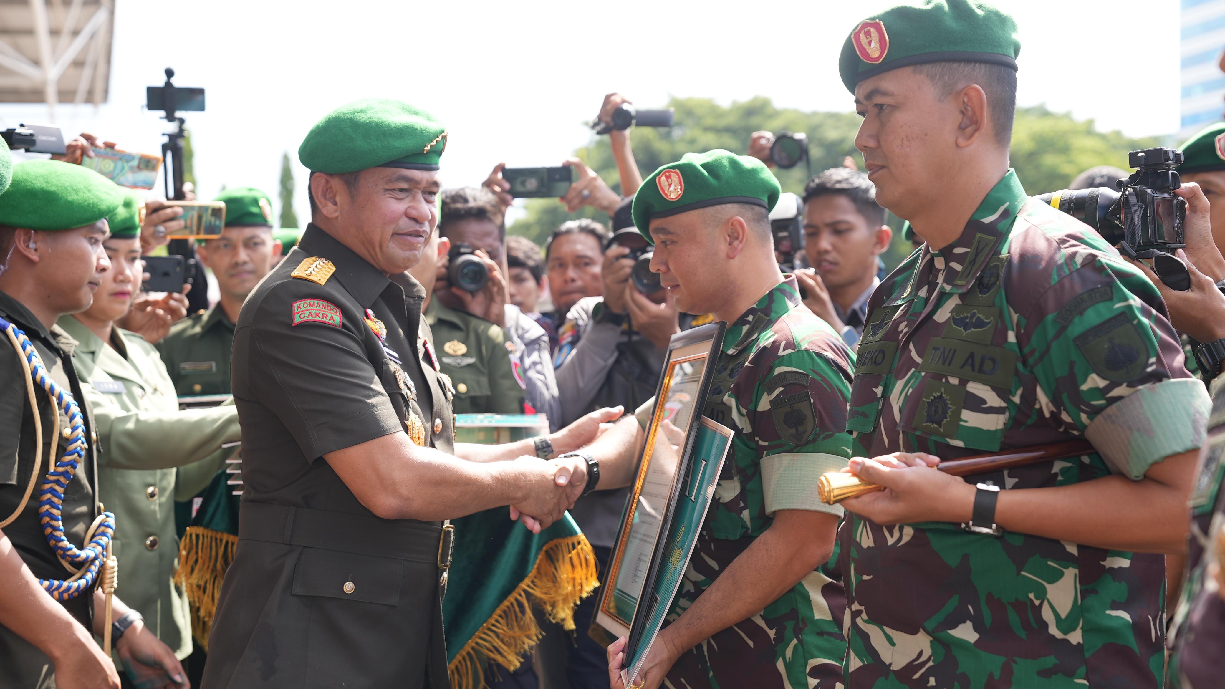 Kodim Boyolali Terima Penghargaan dari Kasad