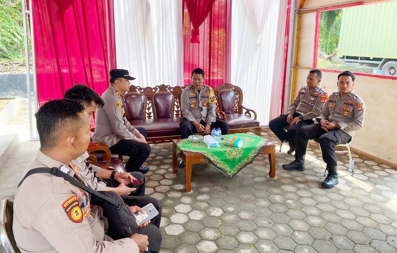 PJU Polres Tulang Bawang Cek Tiga Pos Pada Operasi Lilin Krakatau 2023, Ini Tujuannya