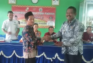 Pemdes Karang Rejo ll serahterimakan pembanguna fisik tahun 2023