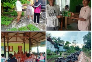 Pemerintah Tiyuh Tri Tunggal Jaya Alokasikan bantuan Bibit sayuran