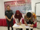 Penandatanganan Nota Kesepahaman Perjanjian Kerjasama Antara Polres, KPU dan Bawaslu Pesibar untuk pemilu tahun 2024