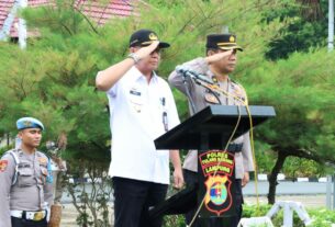 Polres Tulang Bawang Kerahkan Ratusan Personel dan Gelar Tiga Pos Pada Operasi Lilin Krakatau 2023
