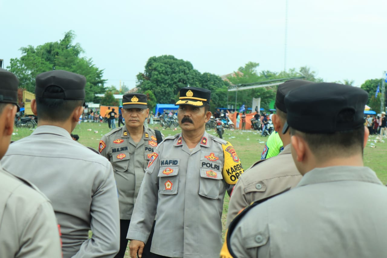 Polres Tulang Bawang Barat Lakukan PAM Kampanye Terbatas Diwilayah Kecamatan Way Kenanga.