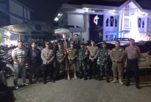 Sinergitas Wujudkan Keamanan dan Kenyamanan Malam Natal di Bandar Lampung