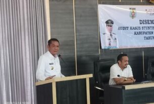 Wabup Ali Rahman Buka kegiatan kegiatan Diseminasi Audit Kasus stunting (AKS) Semester 2