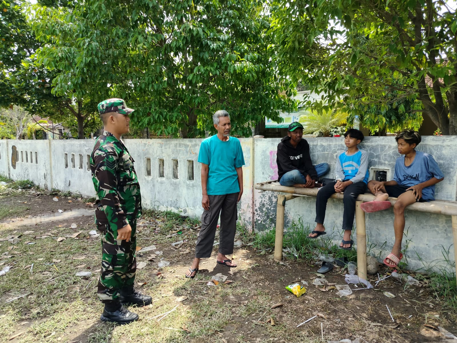 Cegah Kenakalan Remaja Sejak Dini, Babinsa Tipes Berikan Pencerahan