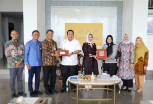 Gubernur Arinal Terima Kunjungan Silaturahmi Kepala Perwakilan Bank Indonesia Lampung Junanto Herdiawan di Mahan Agung