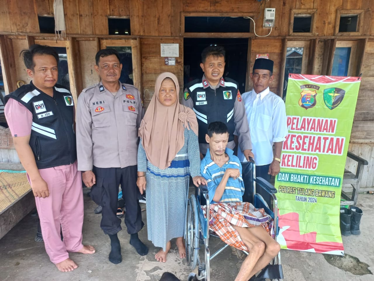 Polres Tulang Bawang Peduli Kesehatan Warga Masyarakat Pesisir Pantai