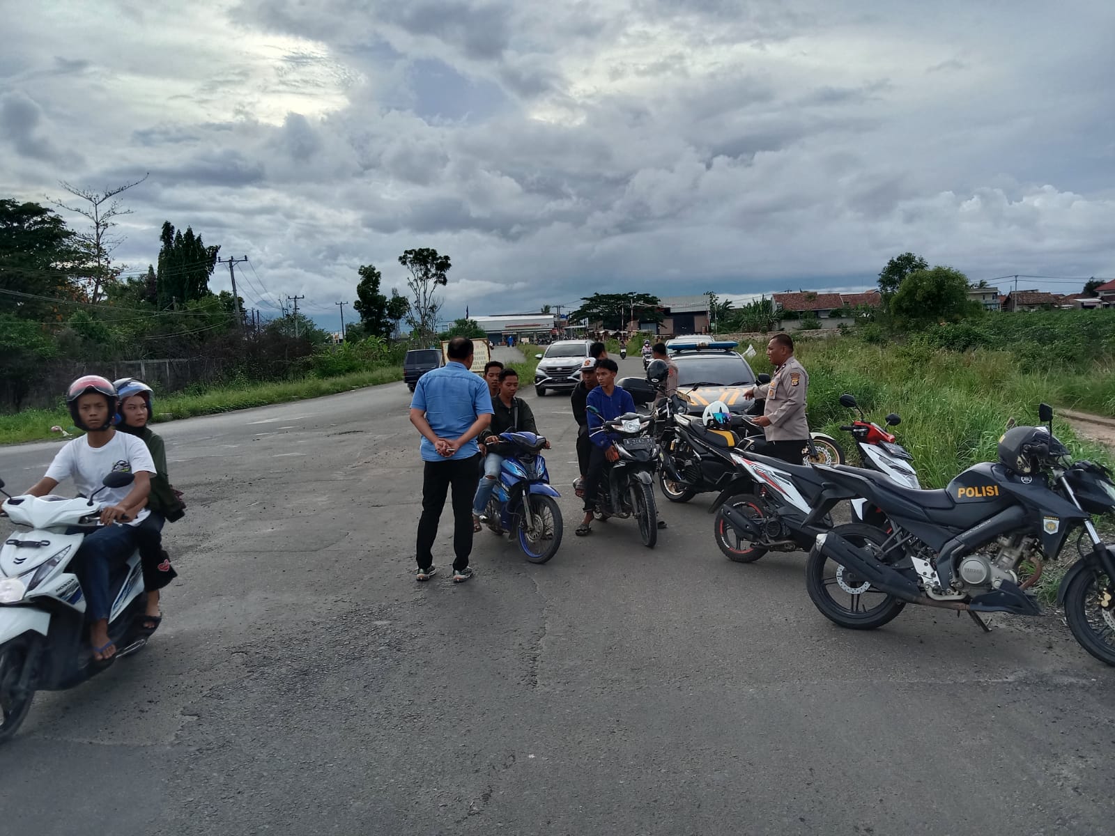 Respon Keluhan Masyarakat Maraknya Balap Liar, Polsek Sukarame Amankan 30 Sepeda Motor