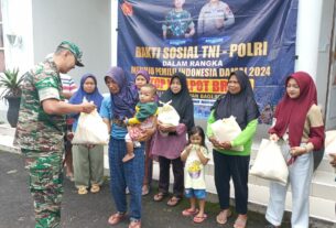 Wujudkan Pemilu Damai, Sinergritas TNI Polri Boyolali Laksnakan Baksos dan Pembersihan Pasar Kaki Gunung Merapi