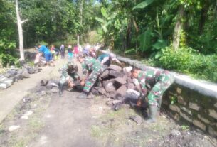 Babinsa Dan Warga Sudah Bekerja Walaupun TMMD Belum Dibuka