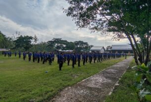 Babinsa Masuk Sekolah, Berikan Pelatihan PBB Bentuk Karakter Kedisplinan