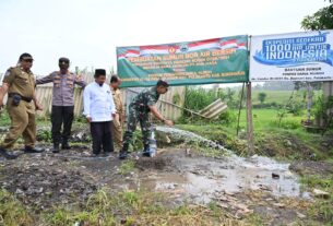 Dandim 0726/Sukoharjo Zoom Meeting bersama Kasad dan resmikan Sumur Bor TNI Manunggal Air di Ponpes Daarul Hijroh