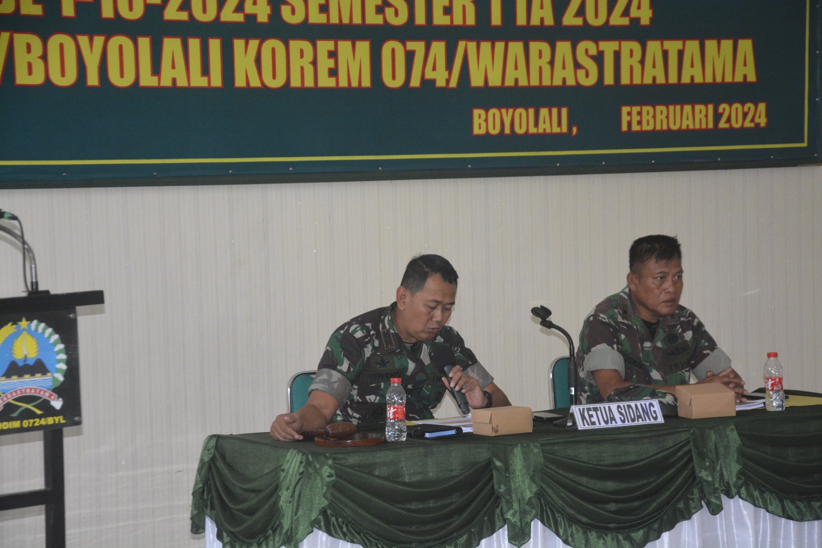 Dandim Boyolali Pimpin Sidang Pangkar Usul Kenaikan Pangkat Periode 01-10-2024