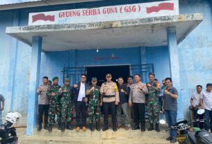 Pastikan Keamanan, Kapolres Lampung Utara Pantau Langsung Pengamanan Pleno