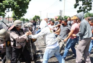 Polres Tulang Bawang Gelar TWG dan Latihan Dalmas di Kantor KPU, Ini Tujuan Utamanya