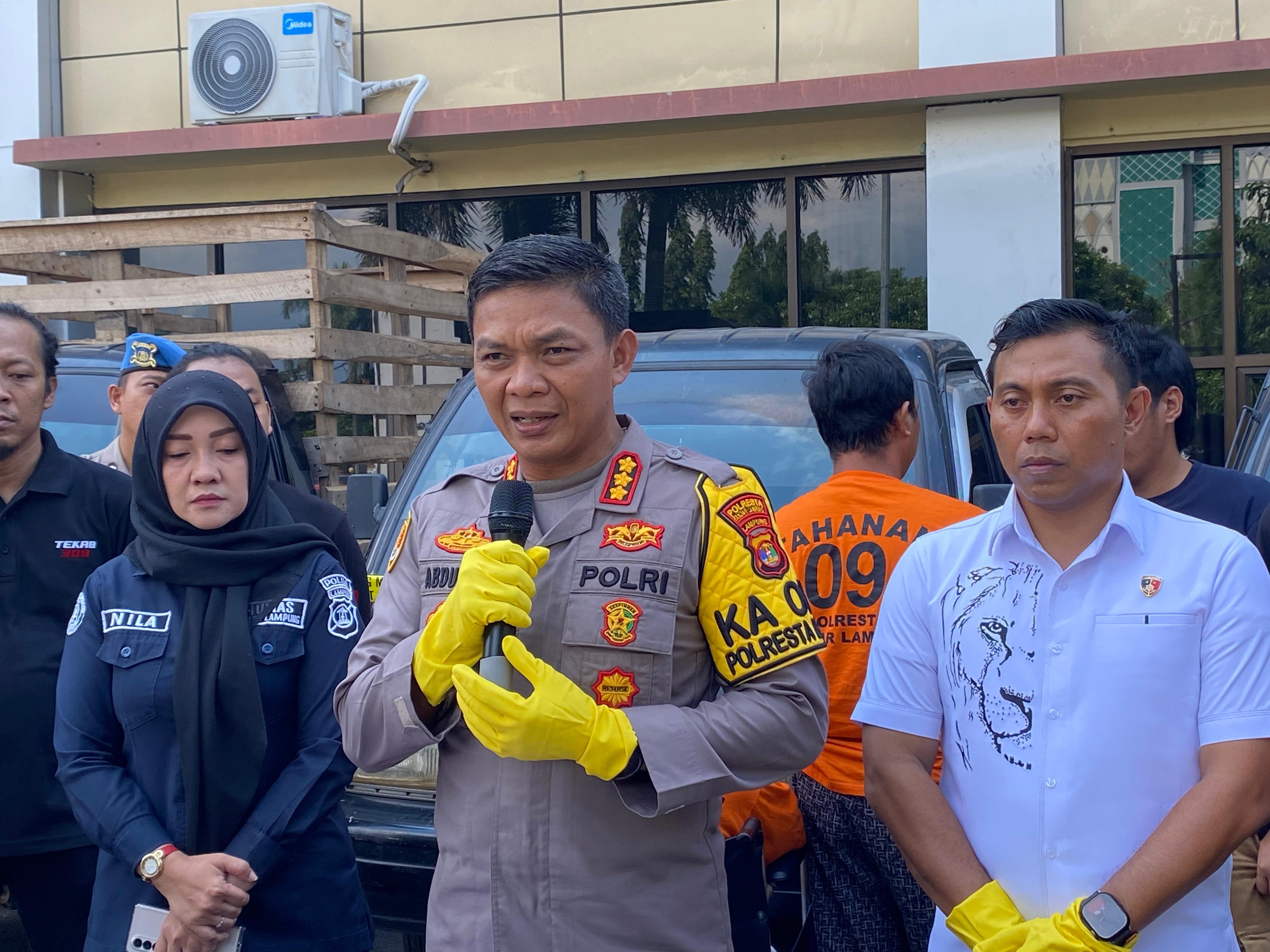 Polresta Bandar Lampung Ringkus Komplotan Pelaku Pencuri Spesialis Mobil Pick Up Dan Penadah