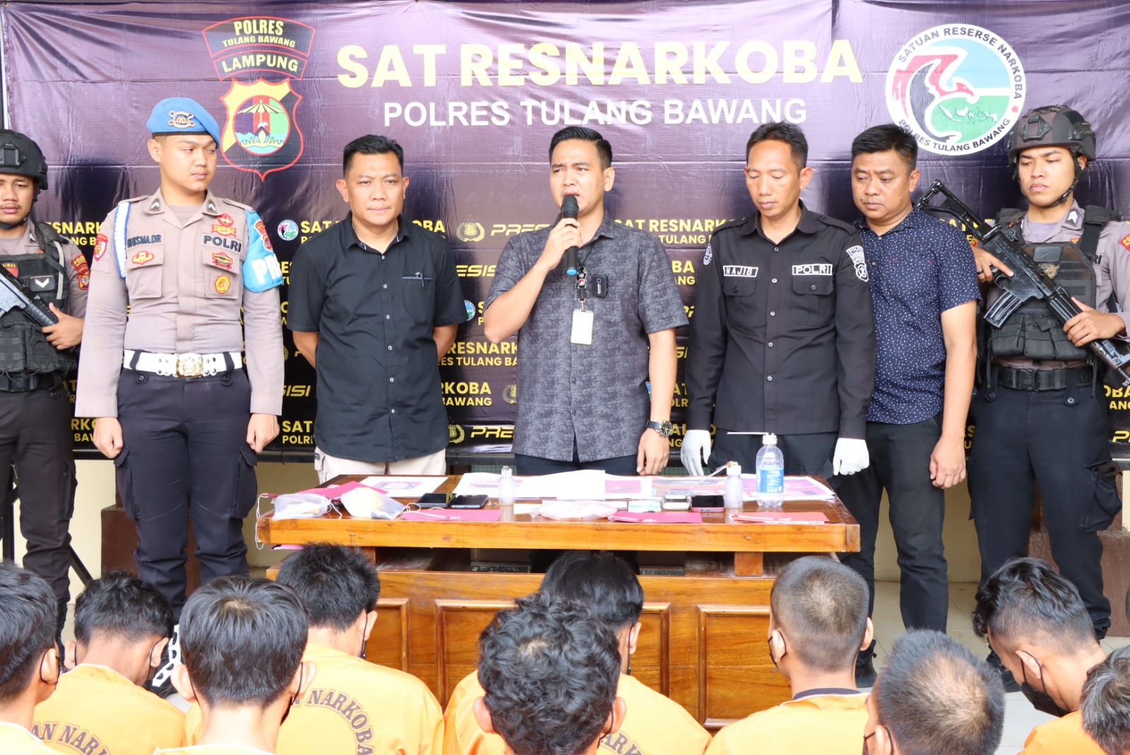 Satresnarkoba Polres Tulang Bawang Tangkap 13 Pelaku Dalam Sebulan, Berikut Rinciannya