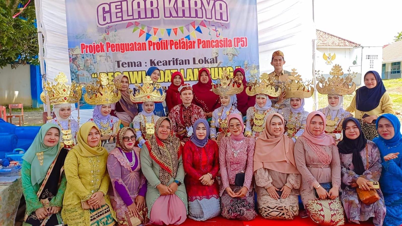 Terapkan Kurikulum merdeka, SMAN 1 Abung Timur Begawi Adat Lampung