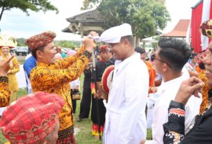 AKBP James Dianugerahi Gelar Adat Pada Acara Puncak Festival Megou Pak Tulang Bawang