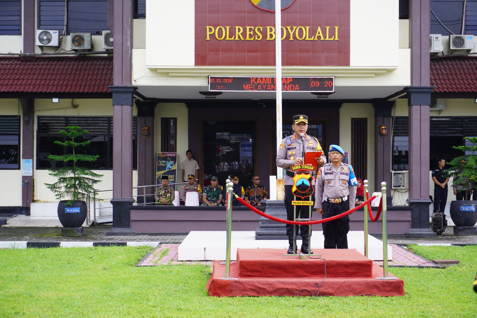 Dandim Hadiri Apel Gelar Pasukan Di Polres Boyolali