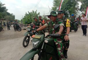 Jendral Bintang Satu Cek Cor Jalan dan Talud Naik Motor listrik